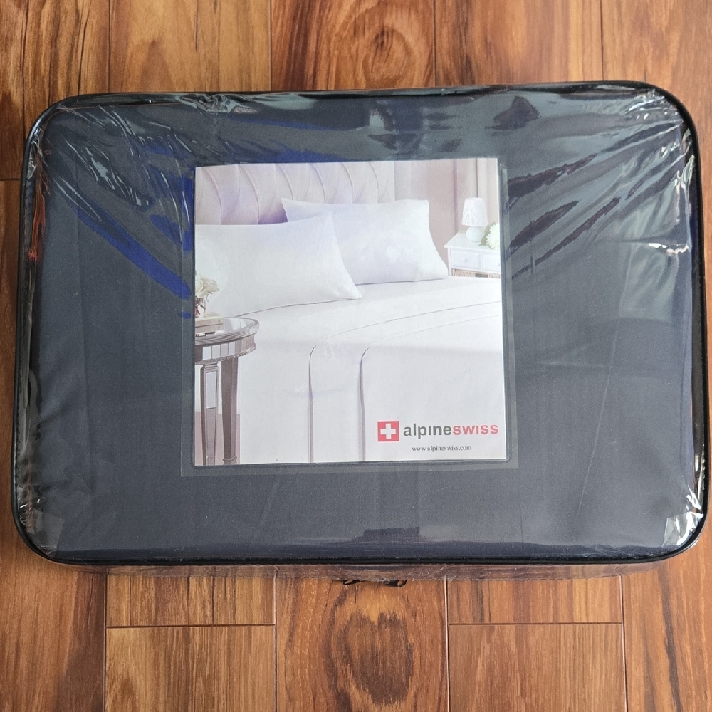 Alpine Swiss Navy Blue Bedding Set